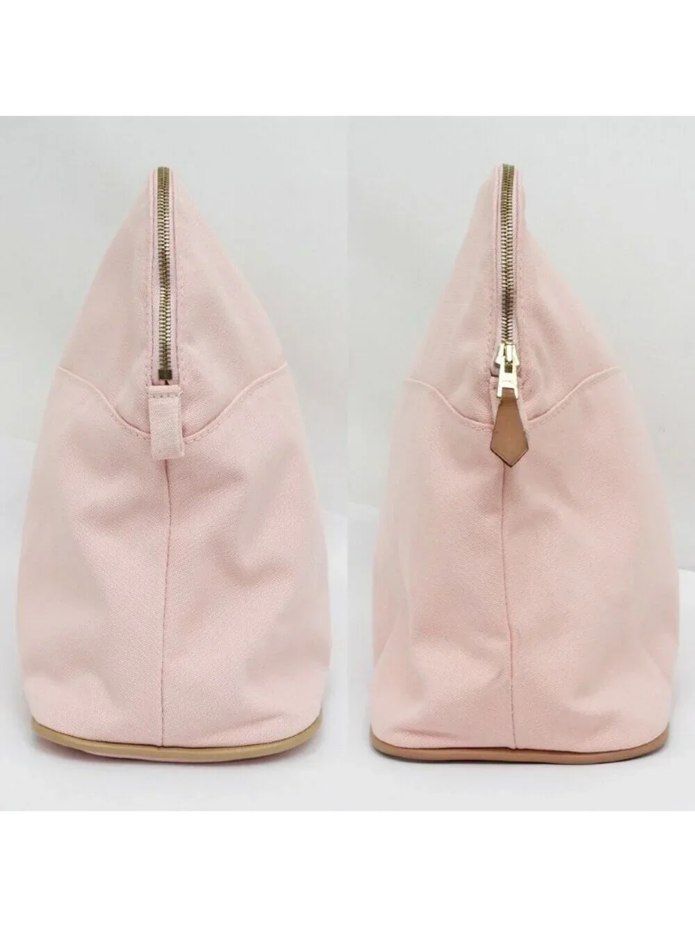 Hermes Bolide Pouch GM Pink Gold Cotton Canvas 100%